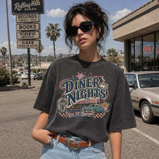 Diner Nights Vintage Retro Motel