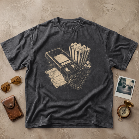 Vintage Movie Night VHS Graphic Tee