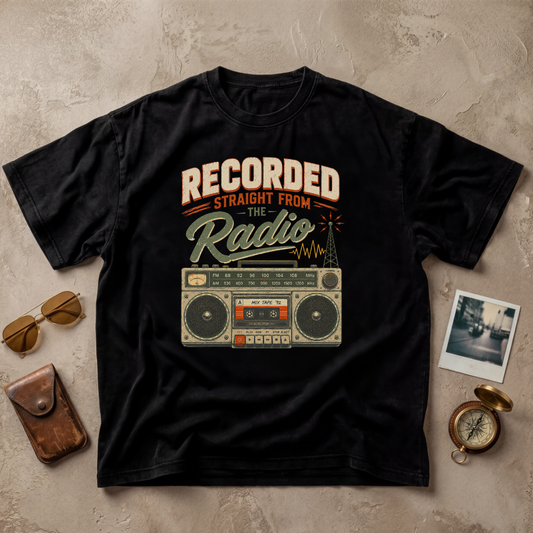 Recorded Straight From The Radio Vintage Tee