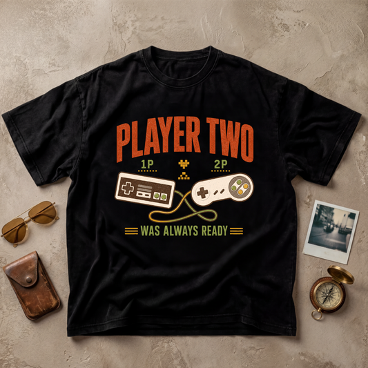 Player Two Was Always Ready Vintage Tee