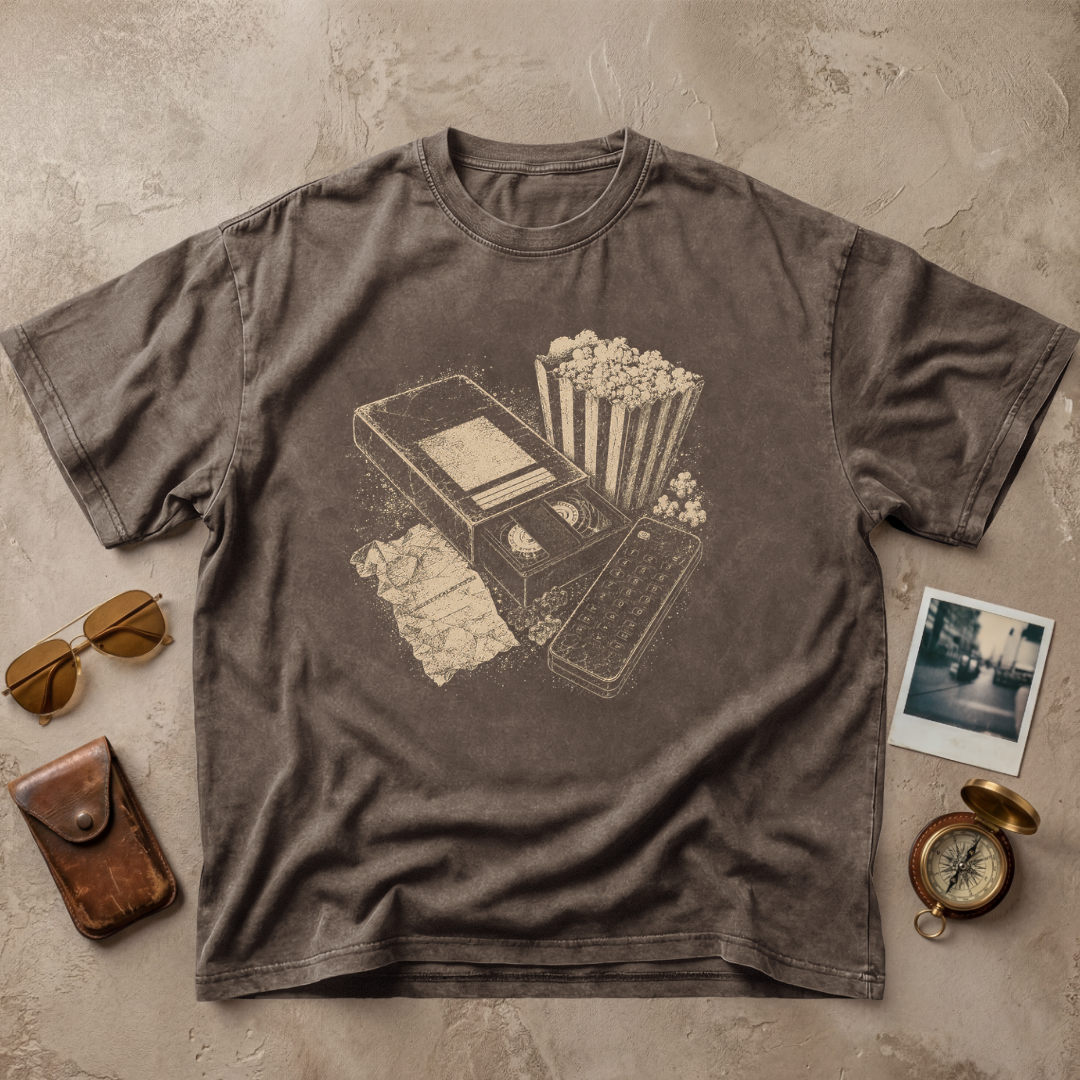 Vintage Movie Night VHS Graphic Tee