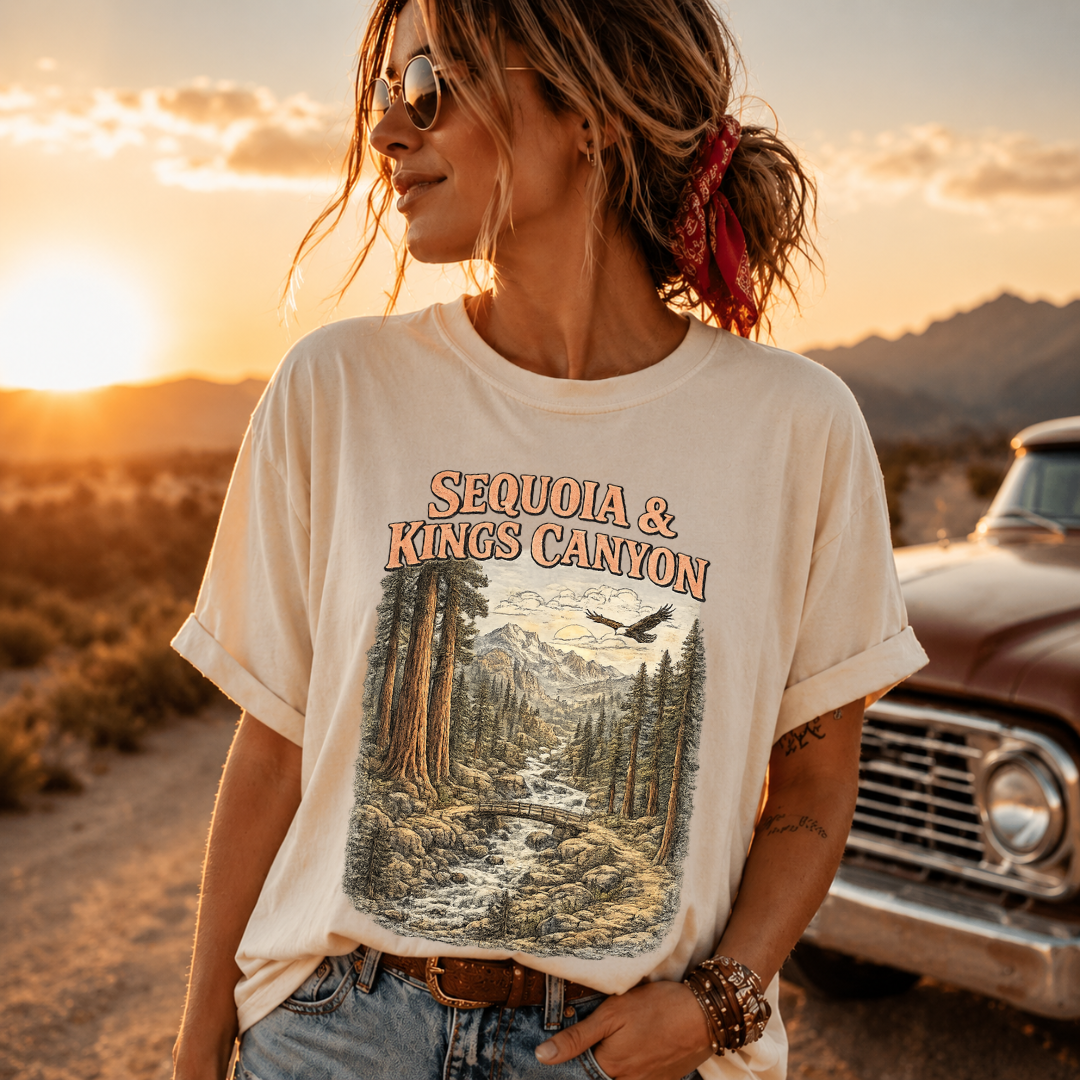 Sequoia & Kings Canyon Vintage Forest Graphic Tee