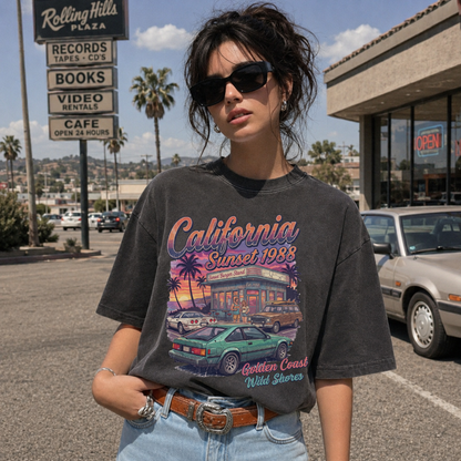 California Sunset 1988 Vintage Tee