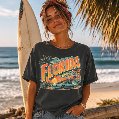 Florida Vintage Coastal Retro Tee
