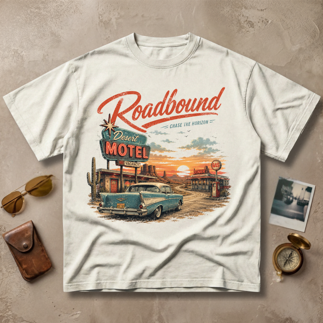 Roadbound Desert Motel Vintage Retro