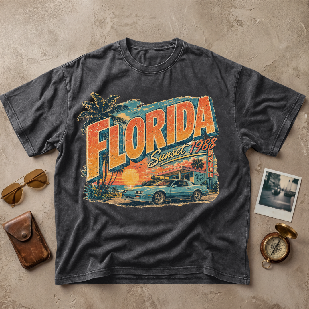 Florida Vintage Coastal Retro Tee