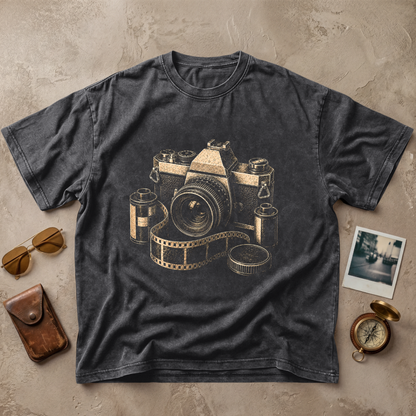 Vintage Film Camera Photographer Tee