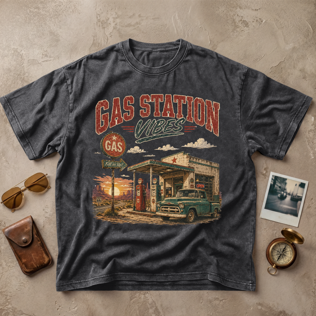 Gas Station Vibes Vintage Retro