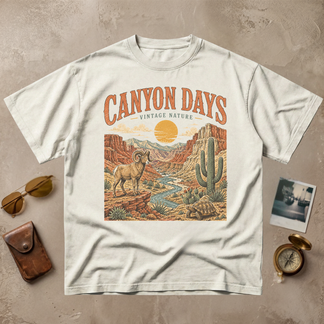 Canyon Days Vintage Nature Adventure Tee