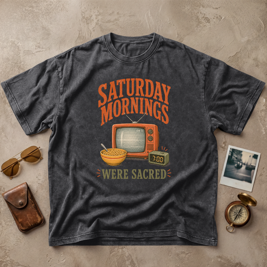 Saturday Mornings Were Sacred Vintage Tee