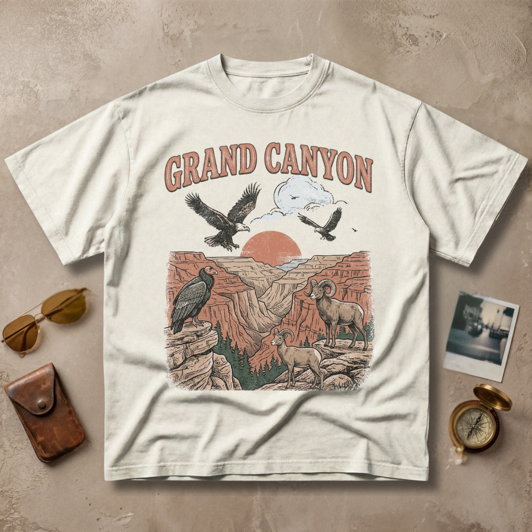 Grand Canyon Vintage Wildlife Graphic Tee