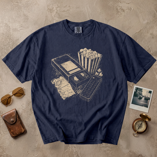 Vintage Movie Night VHS Graphic Tee