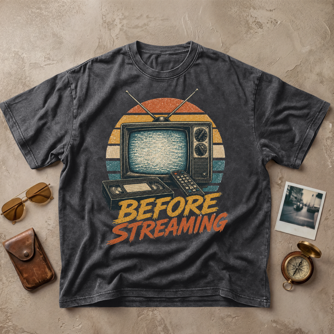 Before Streaming Vintage Retro TV