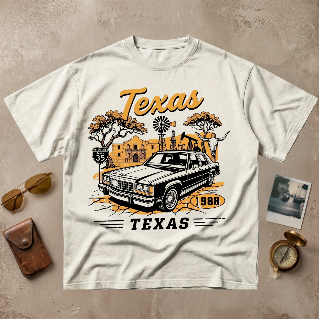 Texas Vintage Car Retro