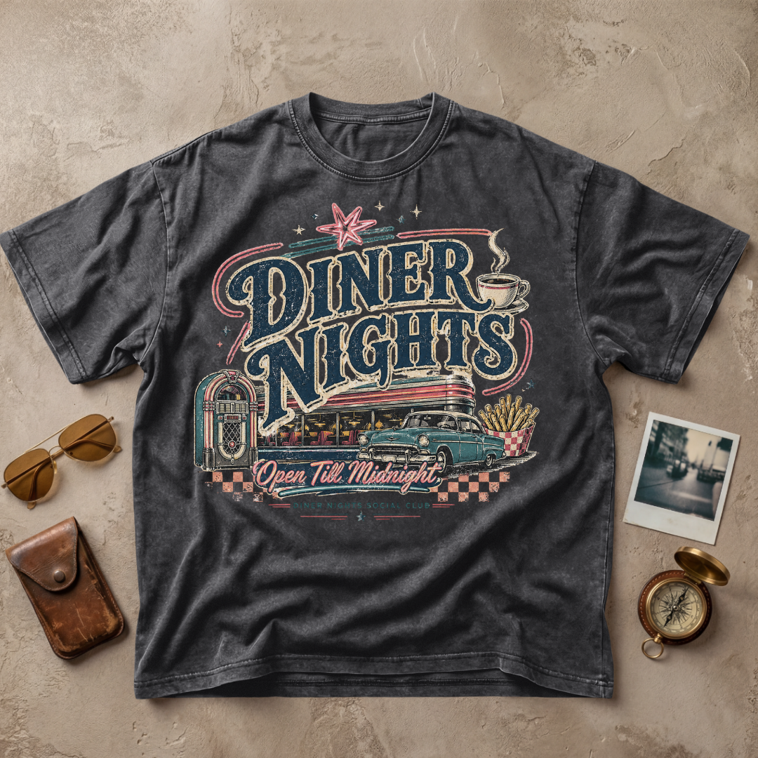 Diner Nights Vintage Retro Motel