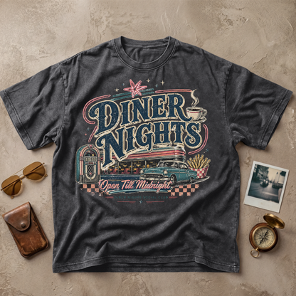 Diner Nights Vintage Retro Motel