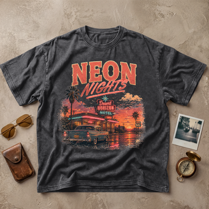 Neon Nights Vintage Motel Retro