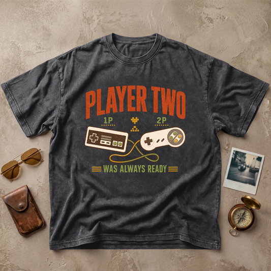 Player Two Was Always Ready Vintage Tee