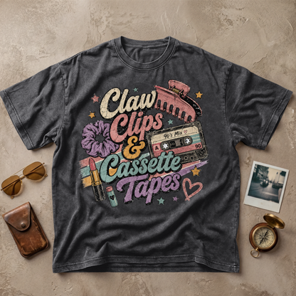 Claw Clips and Cassette Tapes Tee