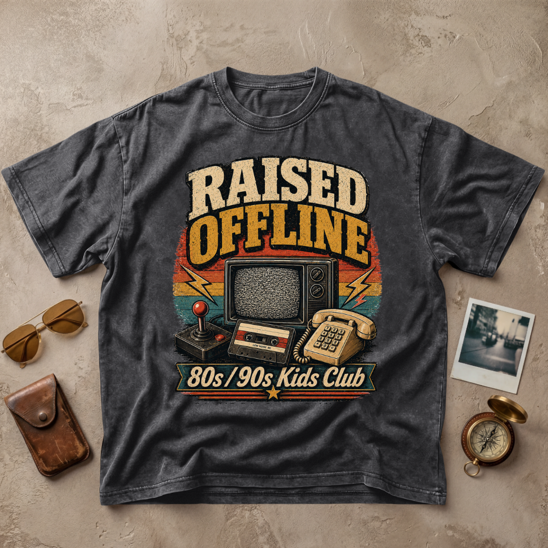 Raised Offline Vintage Retro Tee