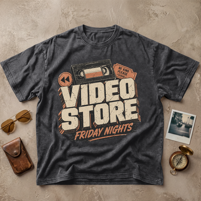 Video Store Friday Nights Retro Vintage