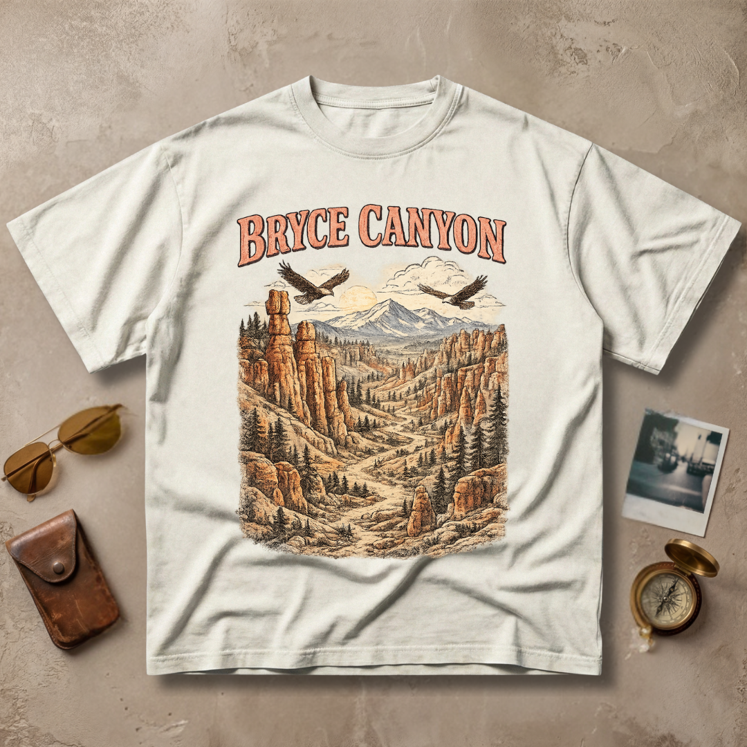 Bryce Canyon Vintage Landscape Graphic Tee