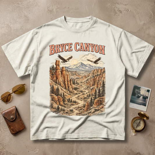 Bryce Canyon Vintage Landscape Graphic Tee