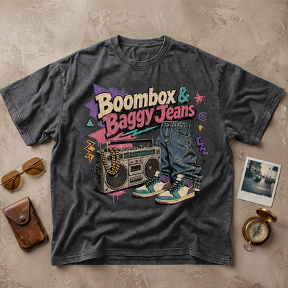 Boombox and Baggy Jeans Tee