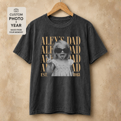 Personalized Dad Vintage Photo Tee