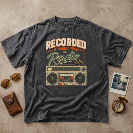 Recorded Straight From The Radio Vintage Tee