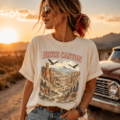 Bryce Canyon Vintage Landscape Graphic Tee