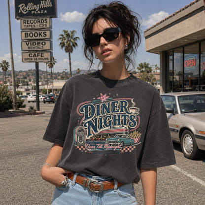 Diner Nights Vintage Retro Motel