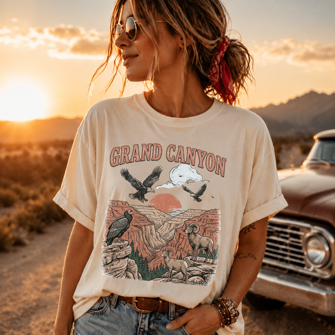 Grand Canyon Vintage Wildlife Graphic Tee