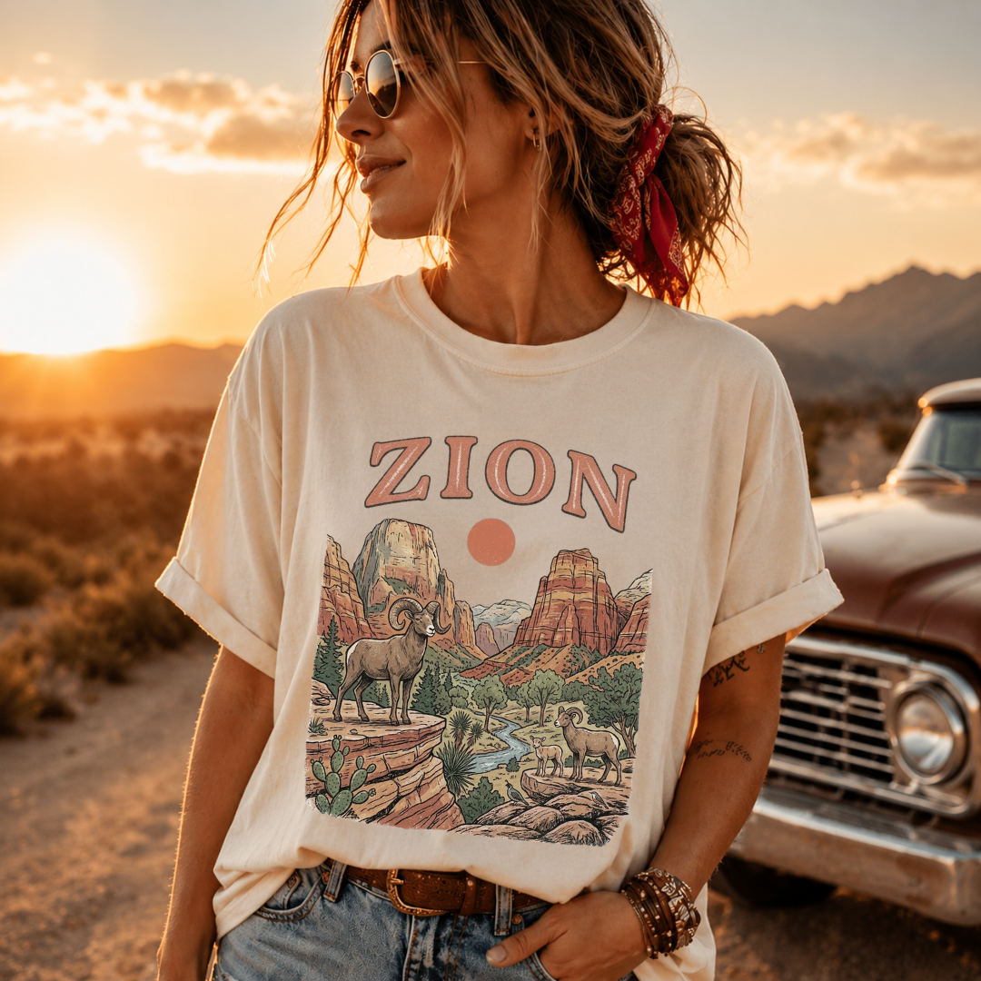 Zion Vintage Wildlife Graphic Tee