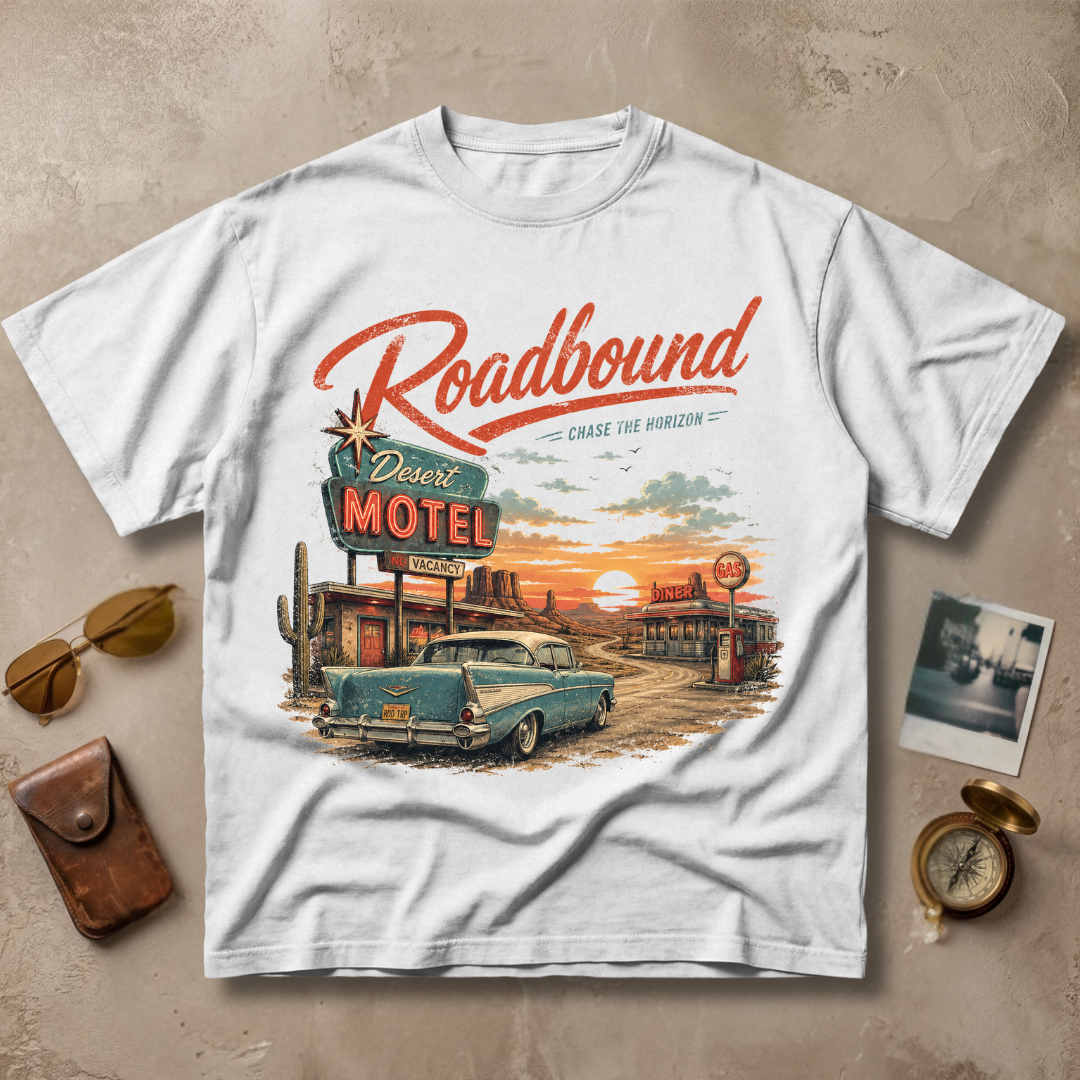 Roadbound Desert Motel Vintage Retro