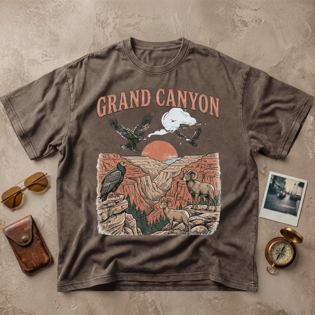 Grand Canyon Vintage Wildlife Graphic Tee