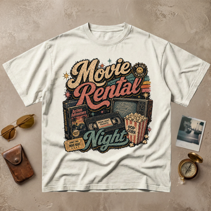 Movie Rental Night Vintage Tee