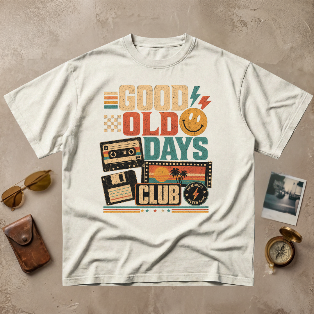 Good Old Days Club Retro Tee