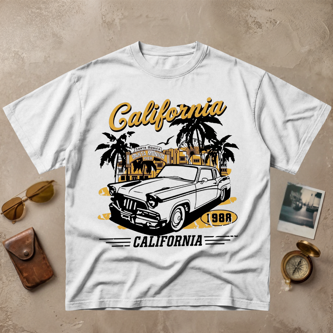 California Vintage Car Retro