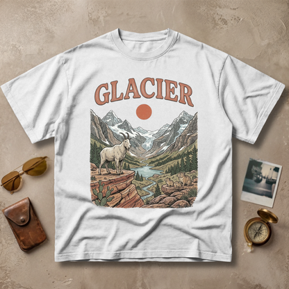 Glacier Vintage Wildlife Graphic Tee