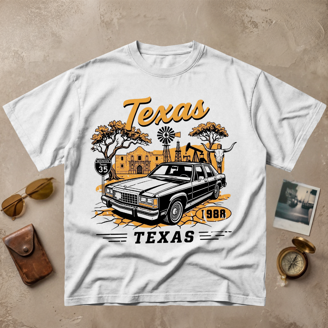Texas Vintage Car Retro