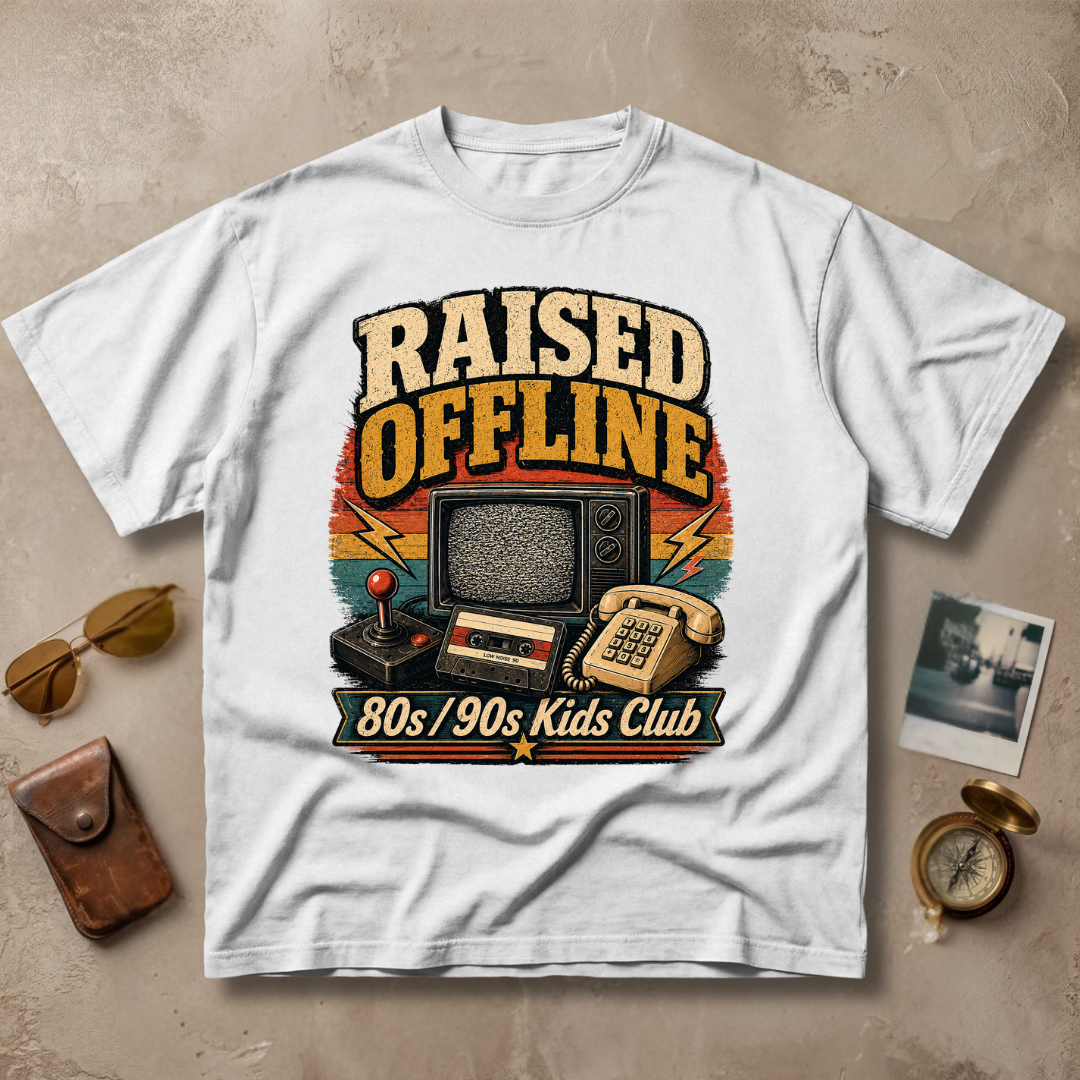 Raised Offline Vintage Retro Tee