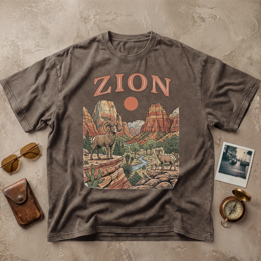 Zion Vintage Wildlife Graphic Tee