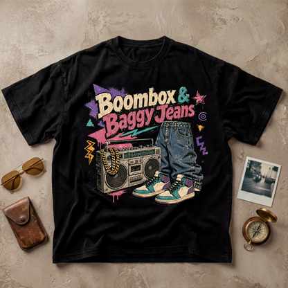 Boombox and Baggy Jeans Tee