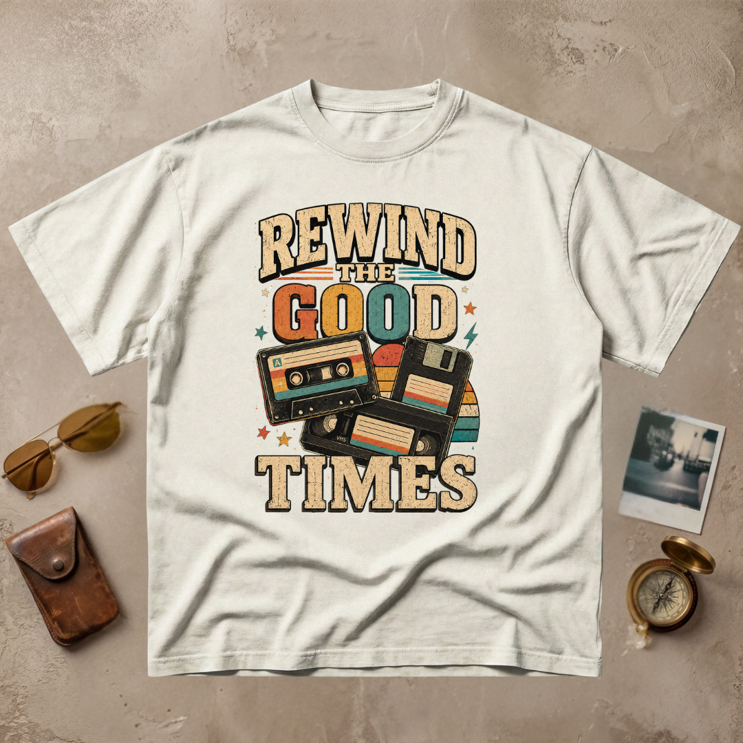 Rewind The Good Times Retro Tee