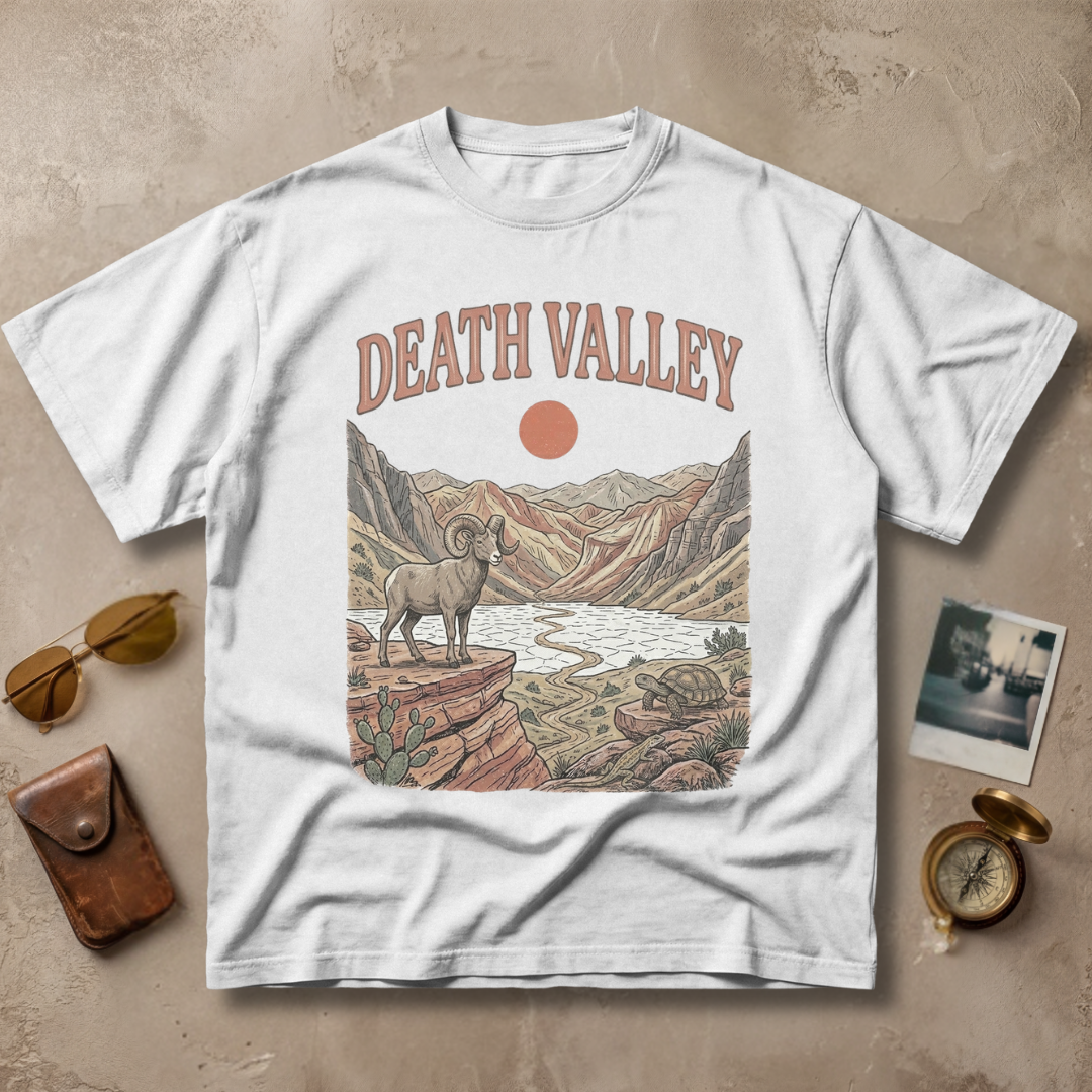 Death Valley Vintage Desert Wildlife Graphic Tee