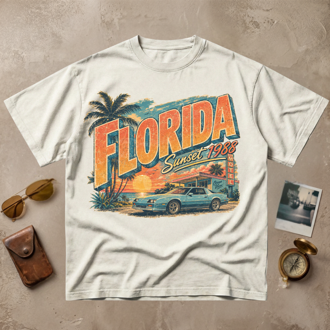 Florida Vintage Coastal Retro Tee