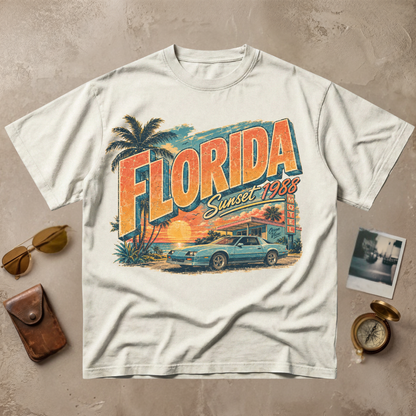 Florida Vintage Coastal Retro Tee