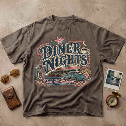 Diner Nights Vintage Retro Motel