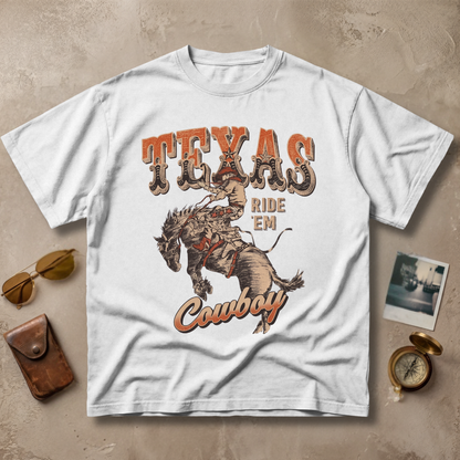 Texas Ride Em Cowboy Vintage Western